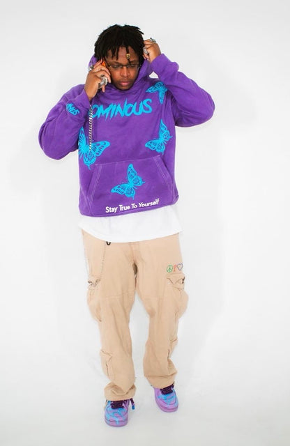 Vintage Washed Butterfly Hoodie