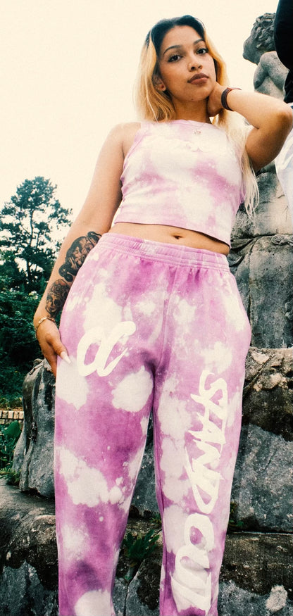 Purple Color Cloud Sweats