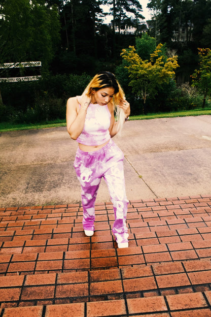 Purple Color Cloud Sweats