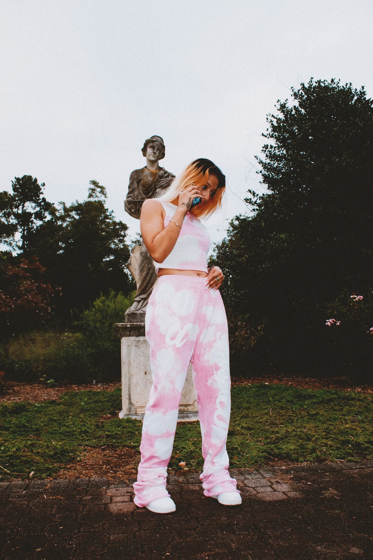 Pink Color Cloud Sweats