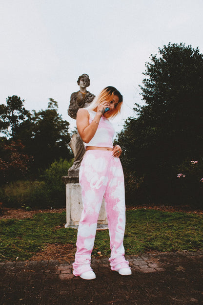 Pink Color Cloud Sweats
