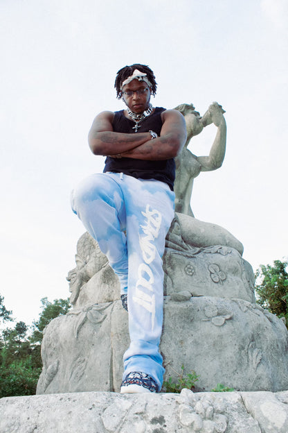 Sky Blue Color Cloud Sweats