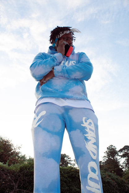 Sky Blue Color Cloud Sweats