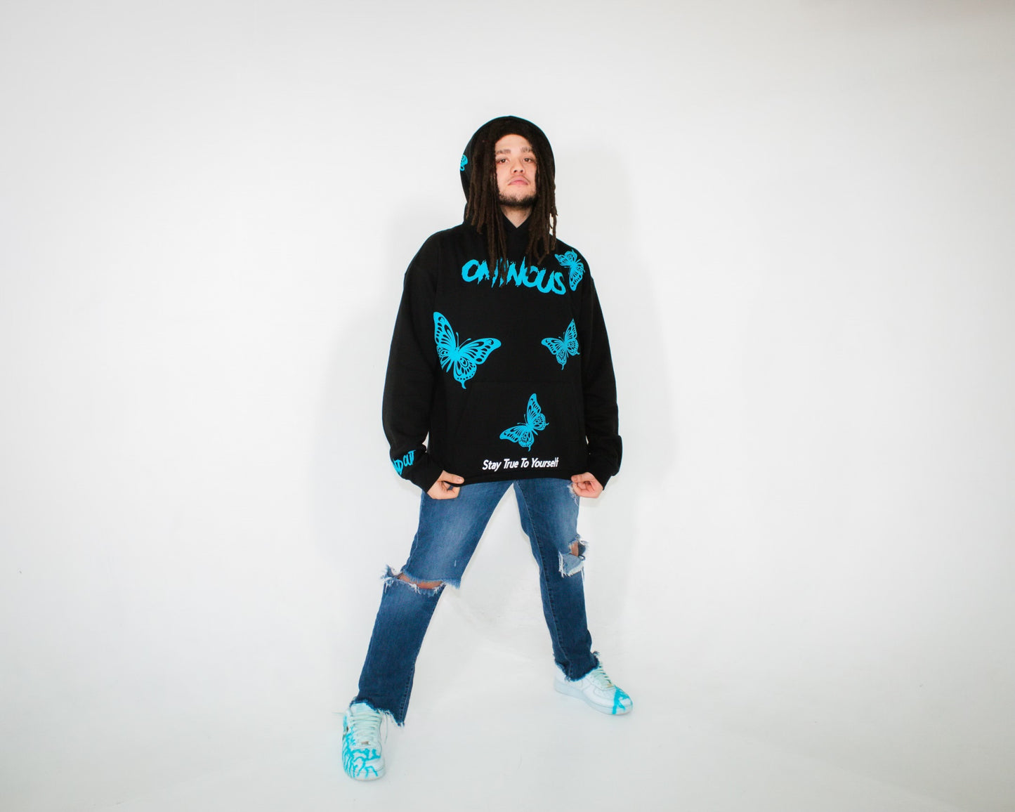 Butterfly Hoodie (Turquoise)