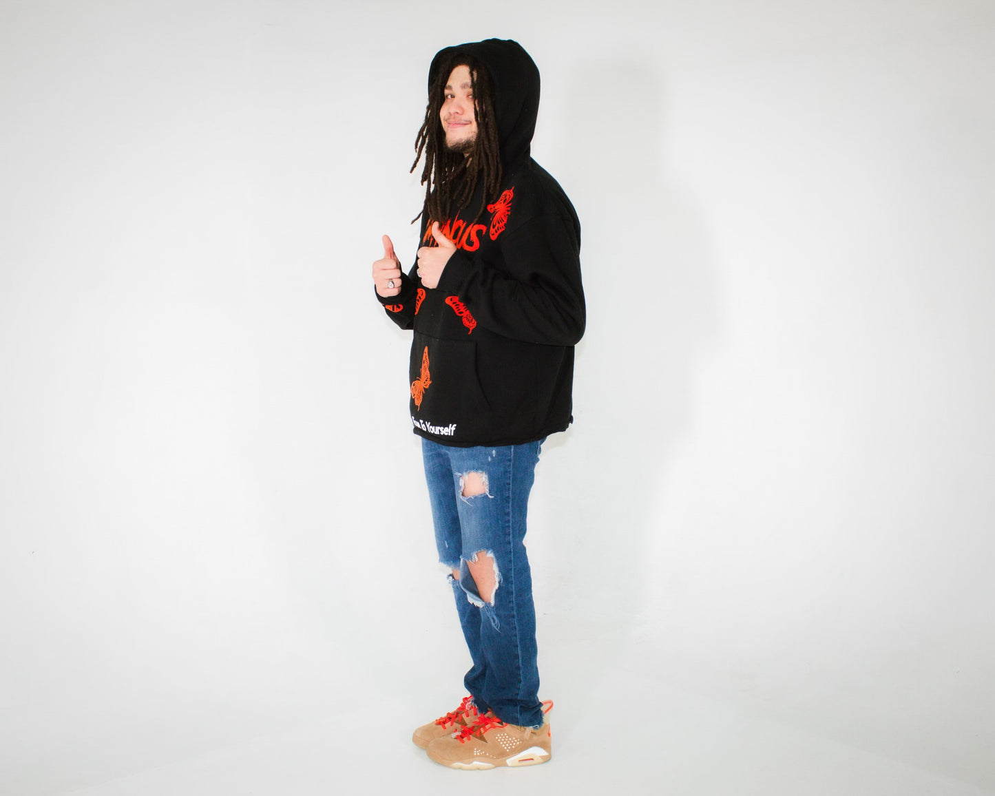 Butterfly Hoodie (Orange)