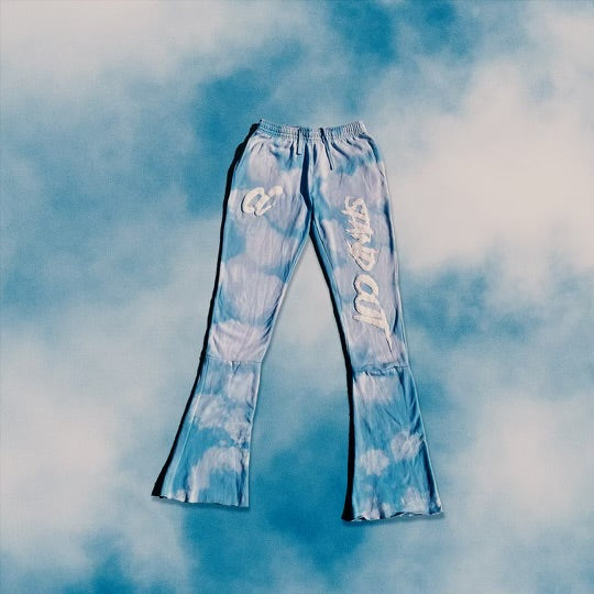 Sky Blue Color Cloud Sweats